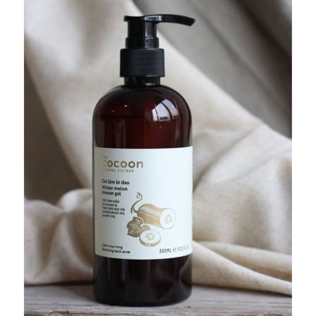 Gel Tắm Bí Đao Giảm Mụn Lưng Cocoon 300ml