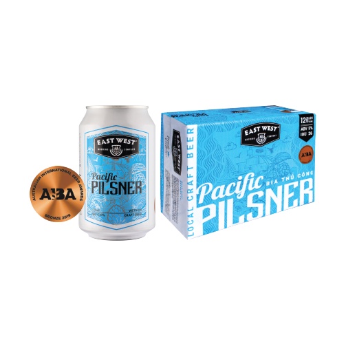 Bia Thủ Công Pacific Pilsner Thùng 12 Lon 330ml (Craft Beer)
