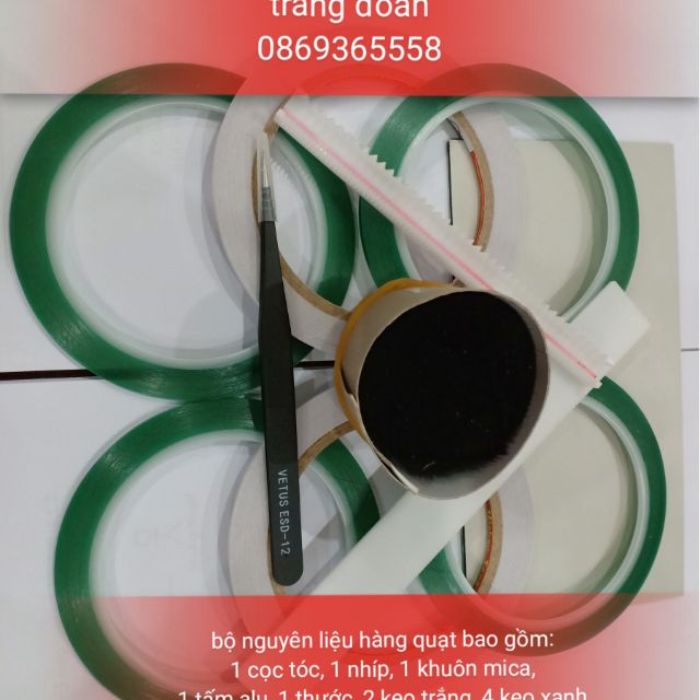 Combo nguyên liệu hàng quạt