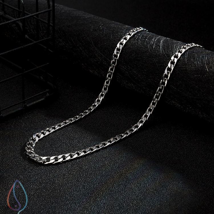 Vòng cổ Thép Không Gỉ Bản Rộng 3.5/5/7Mm Phong Cách Hip Hop Thời Trang