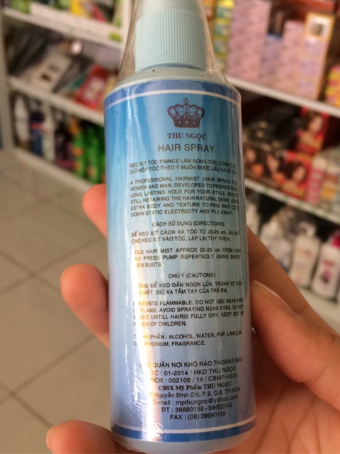 Keo xịt tóc PRINCE SAIGON 125ml [ Thu Ngọc ]