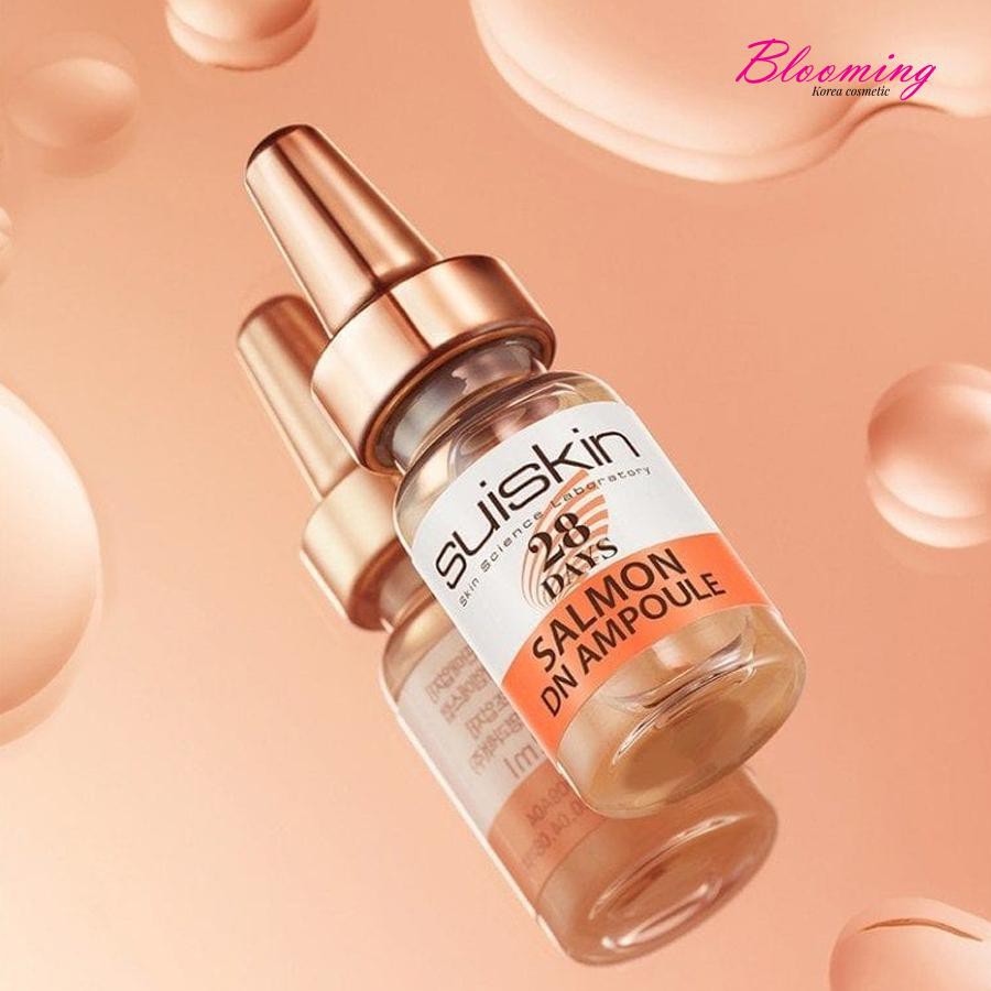 Tinh Chất Dưỡng Da, Giảm Mụn Tế Bào Gốc Trứng Cá Hồi Suiskin Salmon DN Ampoule 28 Days (1 lọ) | BigBuy360 - bigbuy360.vn