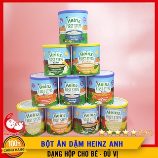 Bột ăn dặm heinz dạng lon đủ vị cho bé từ 6m+