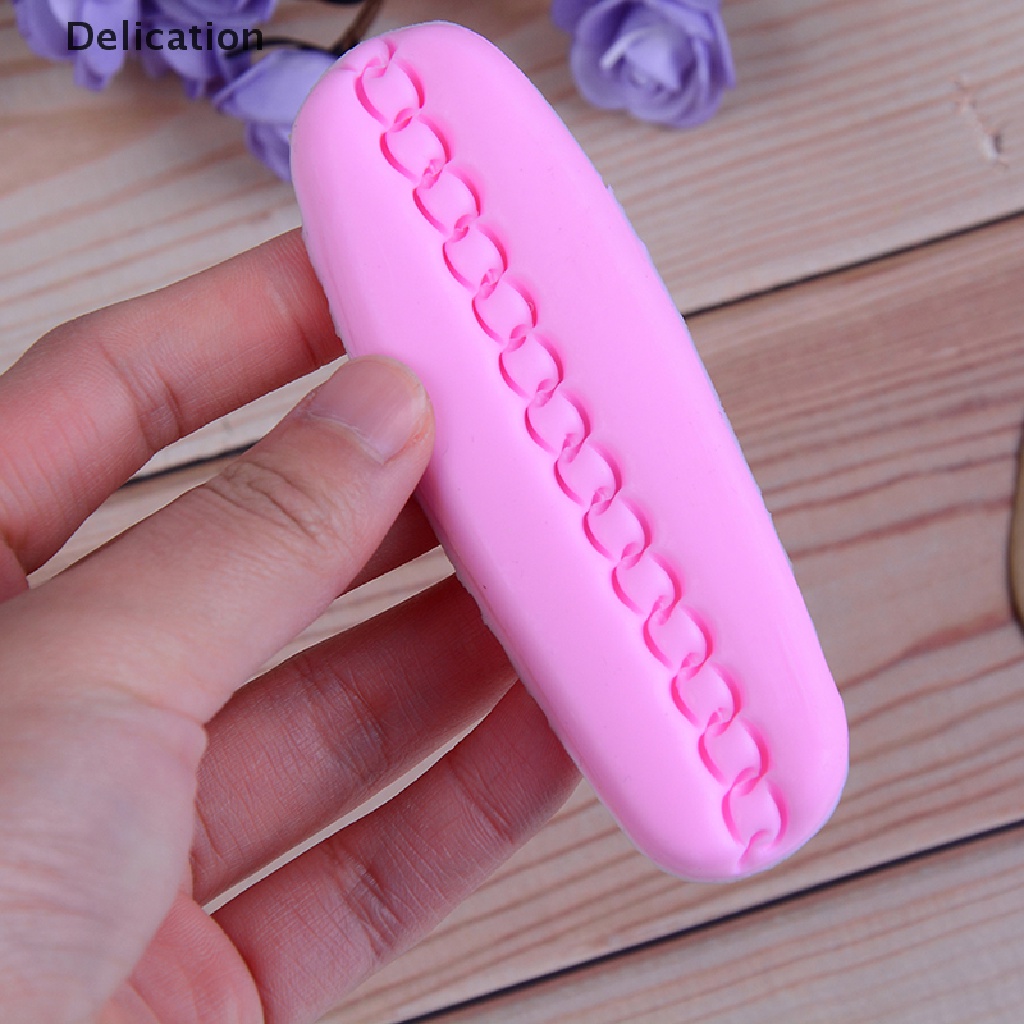 Khuôn silicone tạo hình dây xích 3D trang trí bánh kem túi xách