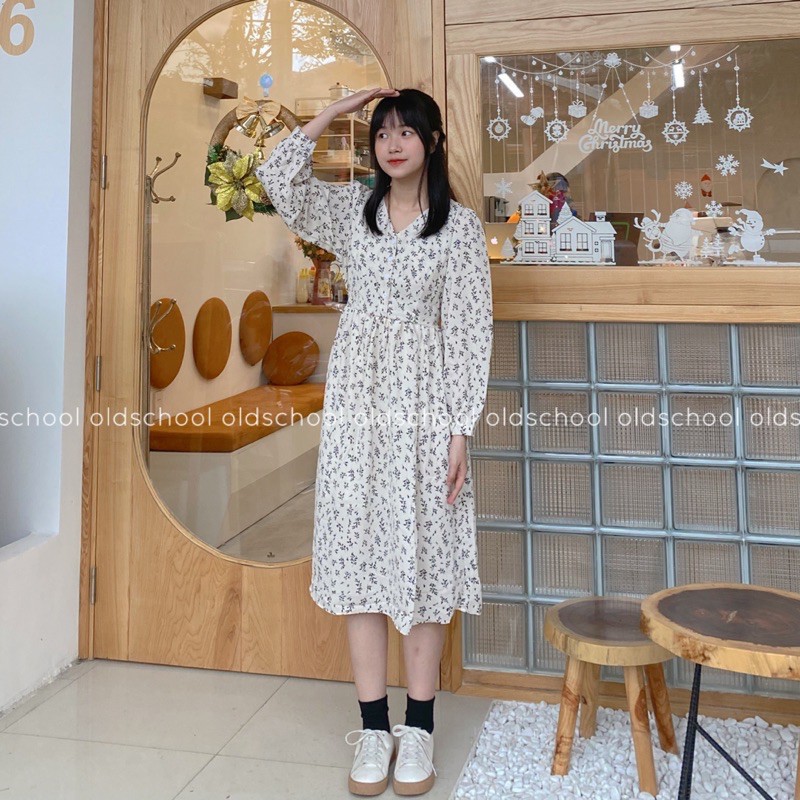 VÁY BABYDOLL HOA BUỘC EO (ảnh thật/video)