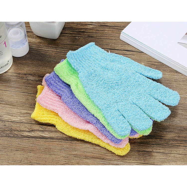 Găng tay tắm tẩy tế bào da chết mát xa cơ thể chà lưng chân tay tiện lợi cao cấp