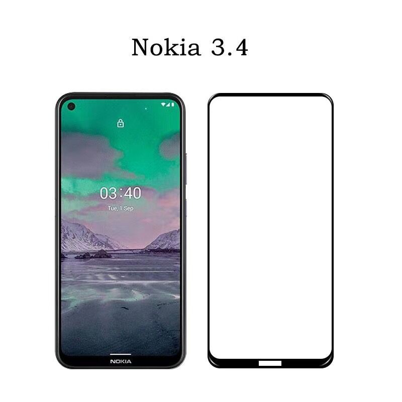 Set 2 kính cường lực bảo vệ màn hình cho Nokia 3.4
