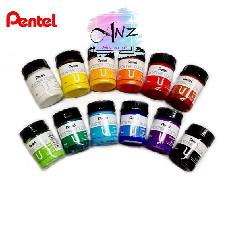 [Giá Tốt] Màu poster color pentel