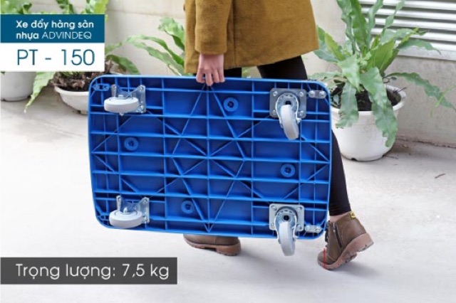 Xe đẩy sàn nhựa Advindeq PT-150 tải 170kg