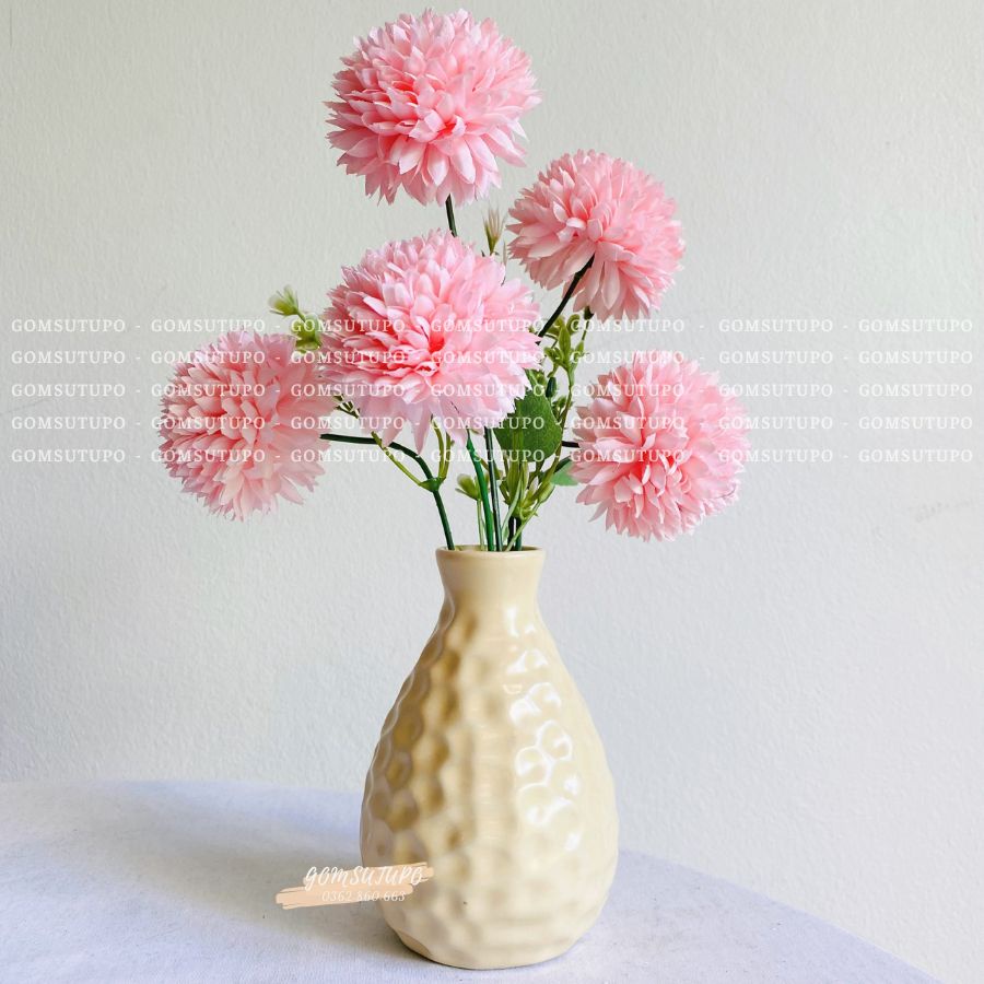 Lọ Hoa Mini Màu PASTEL - Trắng Vàng Hồng - 50 mẫu Bình Hoa Bát Tràng Trang Trí Để Bàn