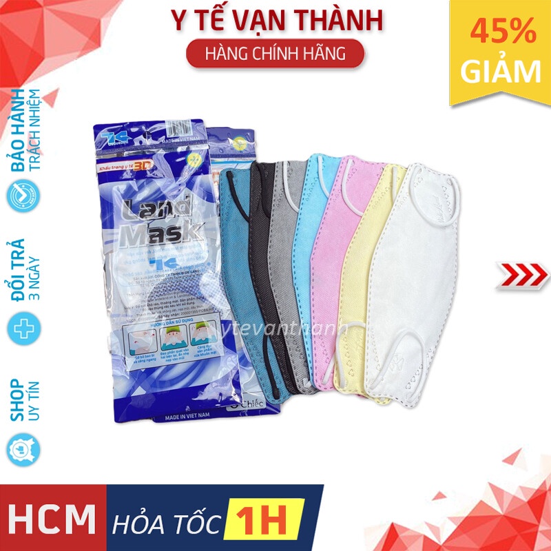 ✅ Khẩu Trang 3D- LandMask 3D (Bịch 6 Cái) -VT0631