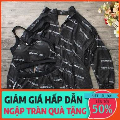 Áo bơi thể thao nữ suối nước nóng Hàn Quốc Áo tắm nữ ba mảnh áo tắm dài tay có góc phẳng tôn dáng *