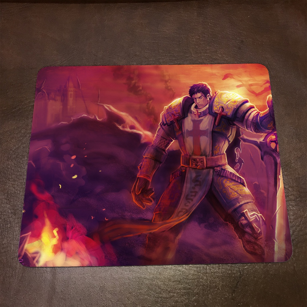 Lót chuột máy tính League of Legends GAREN - Mẫu 2 Mousepad cao su êm ái, nhận in theo yêu cầu