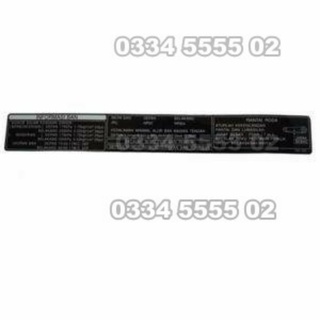Tem thông số xe sonic 150 hàng chính hãng indo