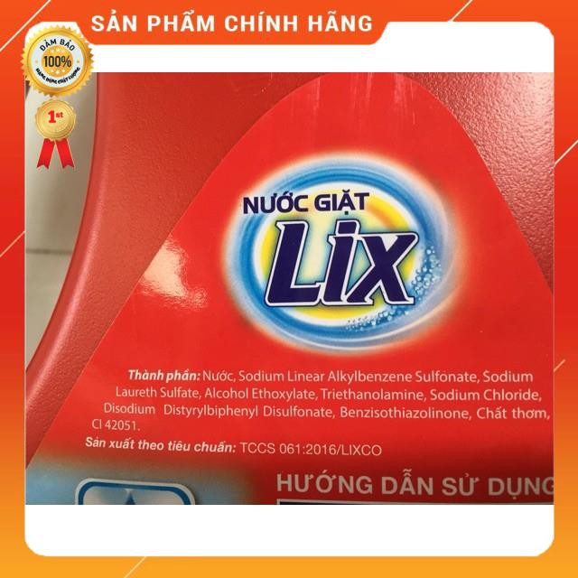 Nước Giặt LIX 3,6kg -Tẩy Sạch Vết Bẩn- Dùng Cho Giặt Tay Và Máy GIặt