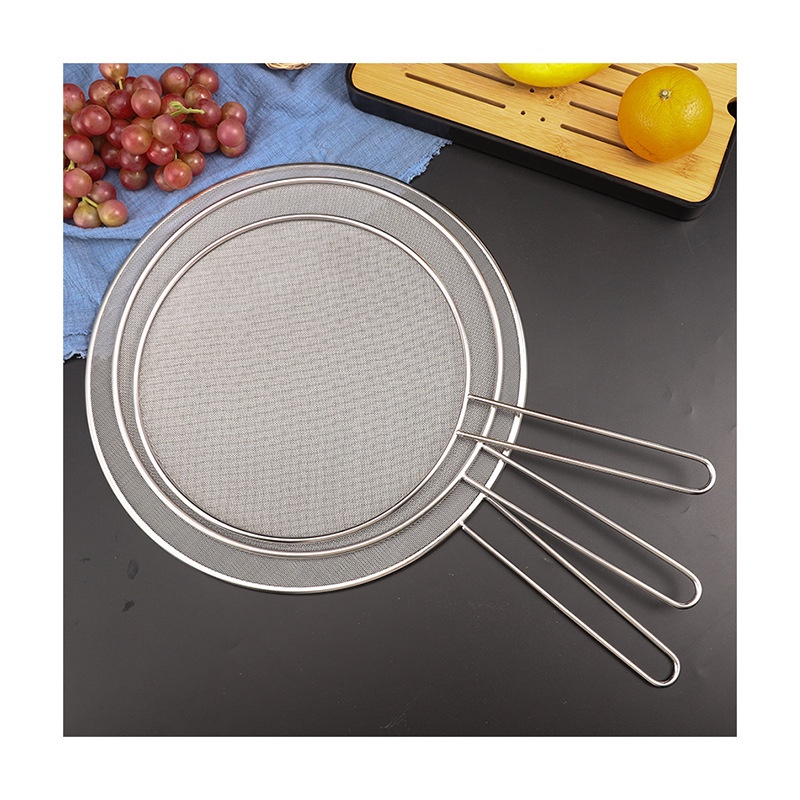 VỢT LƯỚI chắn dầu mỡ inox tiện lợi, giảm bắn khi nấu ăn size To 29cm