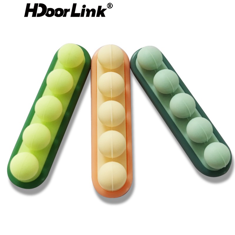 Kẹp silicon HdoorLink giữ cáp/ tai nghe/ dây bàn phím chuột màu kẹo tiện dụng