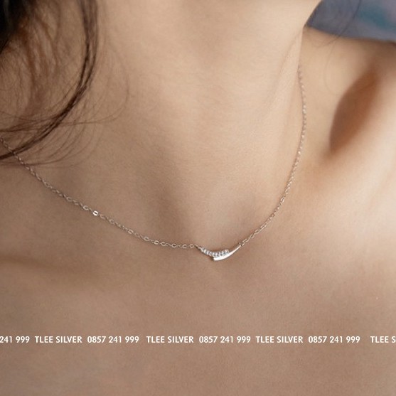 Dây chuyền bạc Tlee, Vòng cổ CICI nạm đá phong cách Hàn Quốc - TleeJewelry