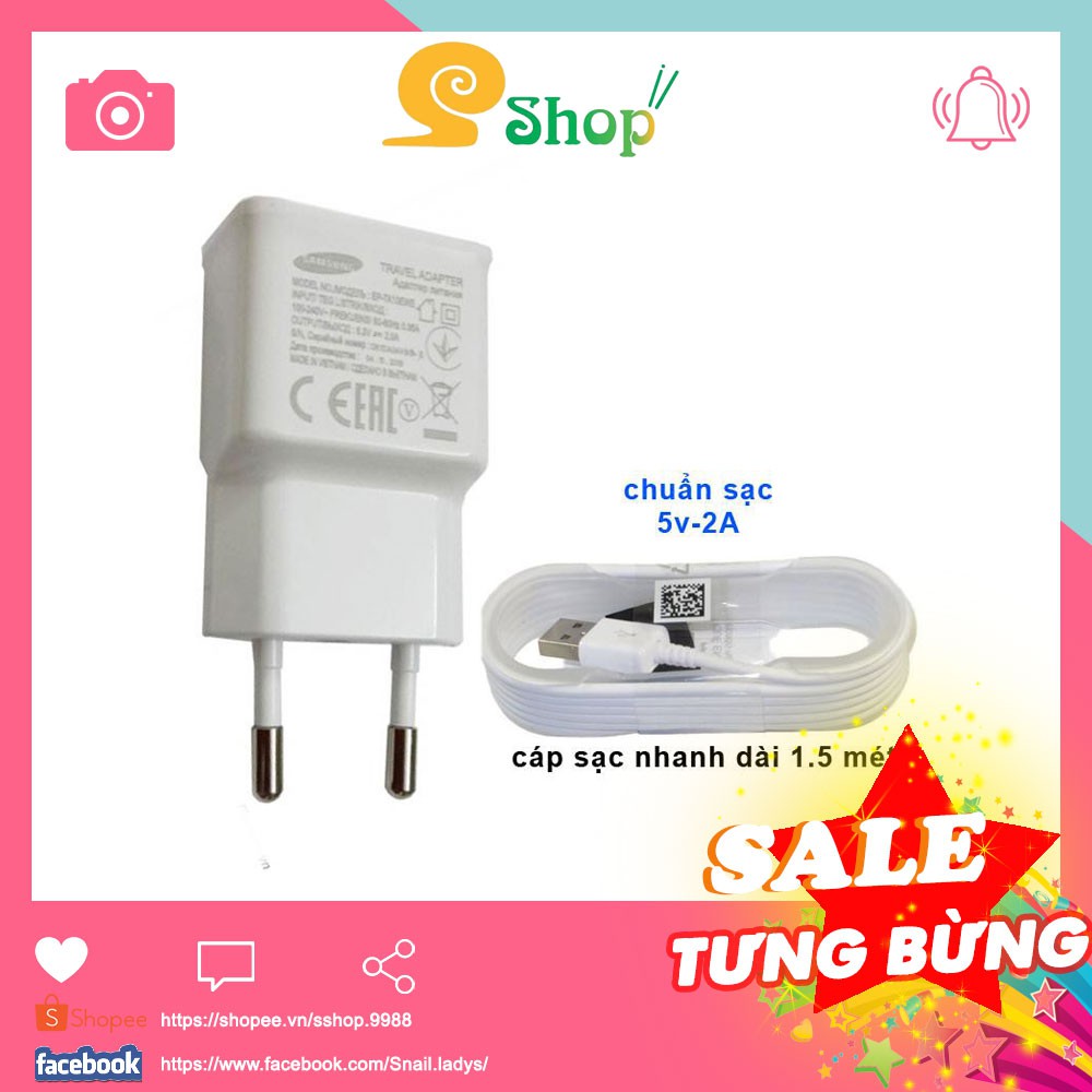 BỘ SẠC NHANH SAMSUNG 2A XỊN