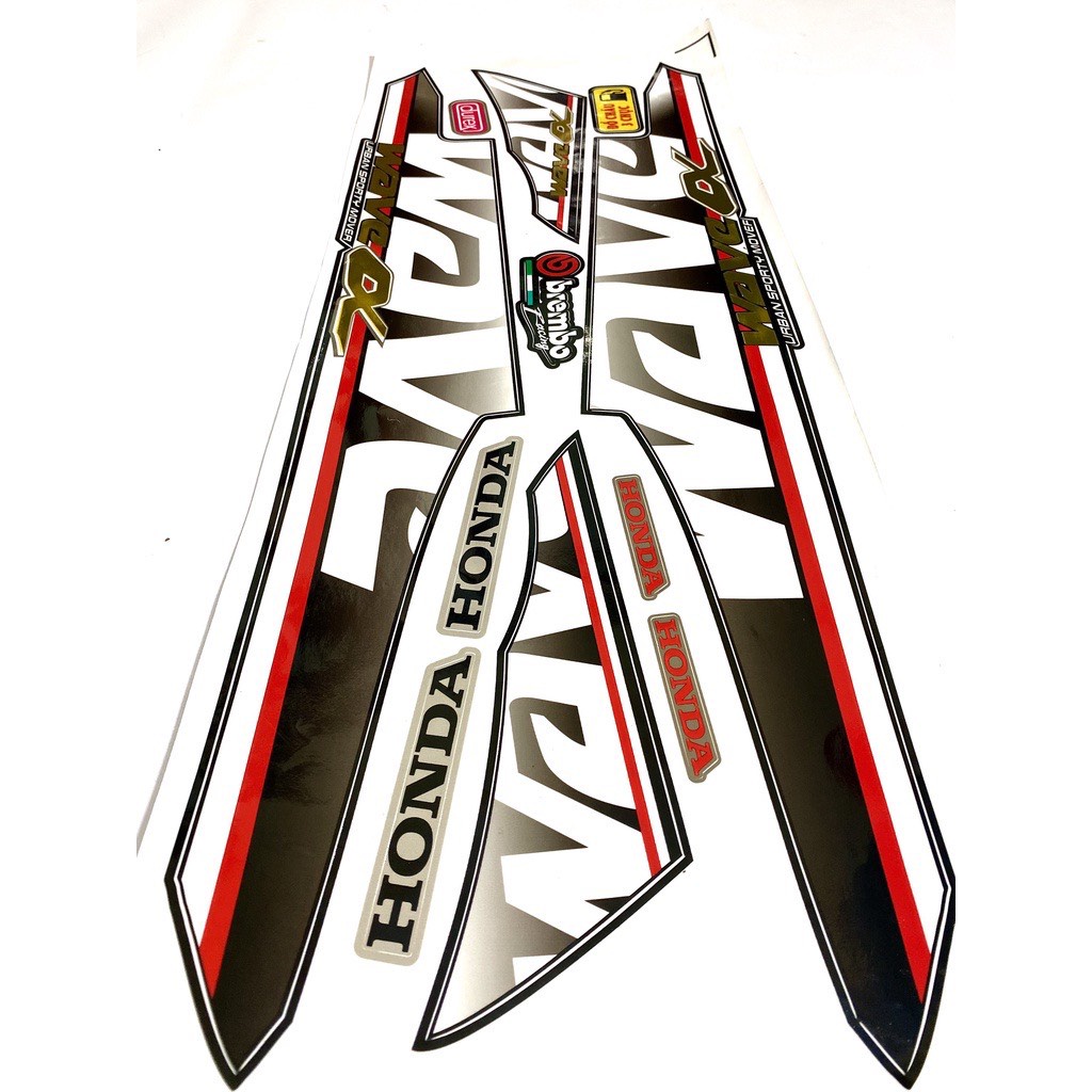 TEM RỜI Crom WAVE ALPHA MẪU HÓT. ĐỦ MÀU. Dán cho Wave 50cc/100cc/110cc Mẫu Mới 2022 vip1