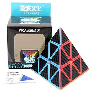 Rubik Pyraminx 3x3 Carbon Fiber Stickerless