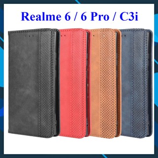 [FreeShip] Bao da dạng ví Oppo realme 6 / realme 6 pro / realme C3i kiểu dáng sang trọng, ngăn đựng thẻ tiện lợi