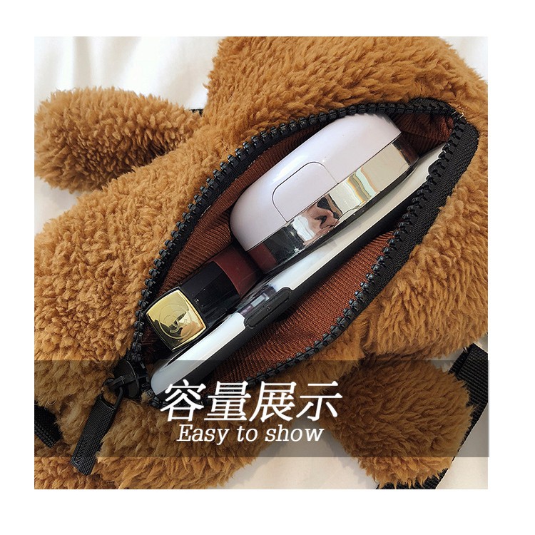 Túi chéo gấu Teddy xù