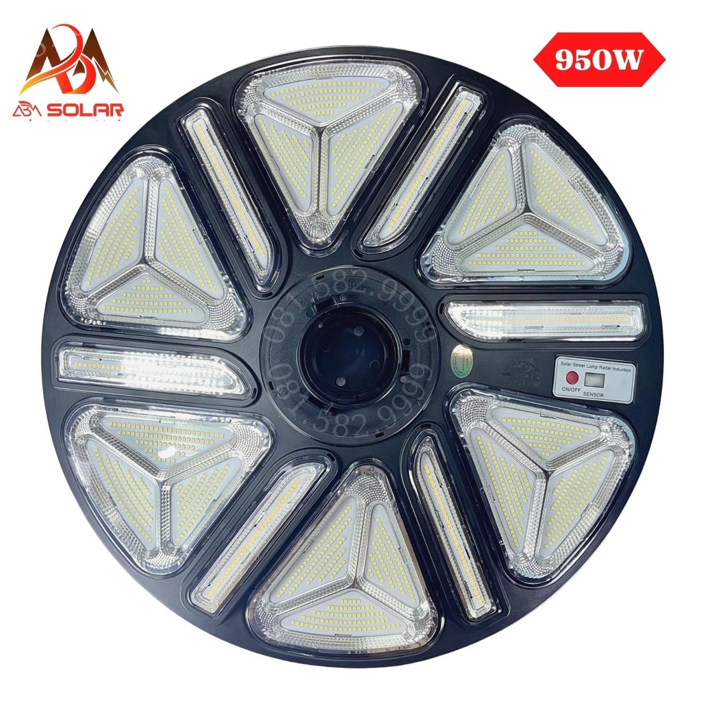 [950W] Đèn Năng Lượng Mặt Trời UFO,  Chiếu Sáng Sân Vườn, Đường Phố, Tỏa Sáng 360 độ, Công Suất 950W - ABM SOLAR