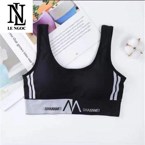 Áo bra, Bra thể thao phối sọc dáng croptop chất thun dệt thấm hút mồ hôi- LN38- Lê Ngọc Fashion | BigBuy360 - bigbuy360.vn