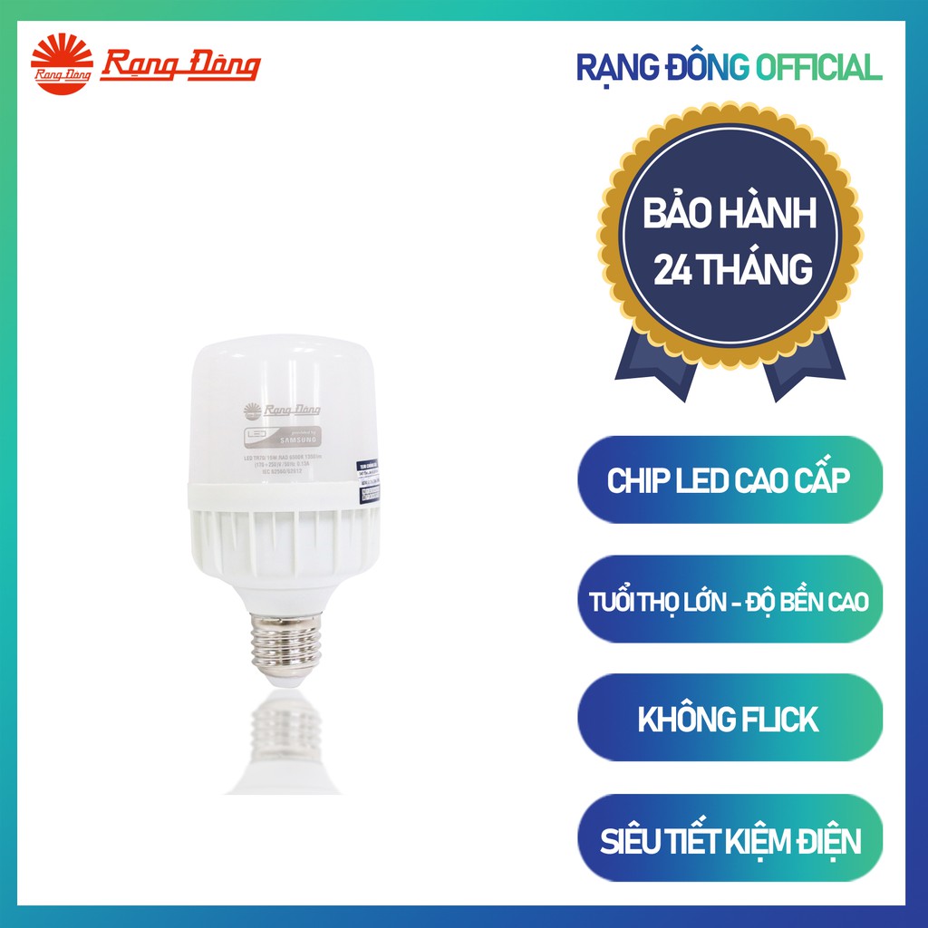 Bóng đèn LED Bulb Cảm Biến 15w Model: TR70/15W.RAD