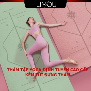Thảm Tập Yoga Thảm Tập Gym Định Tuyến TPE 2 Lớp Cao Cấp ĐỘ DÀY CHUẨN Quốc Tế