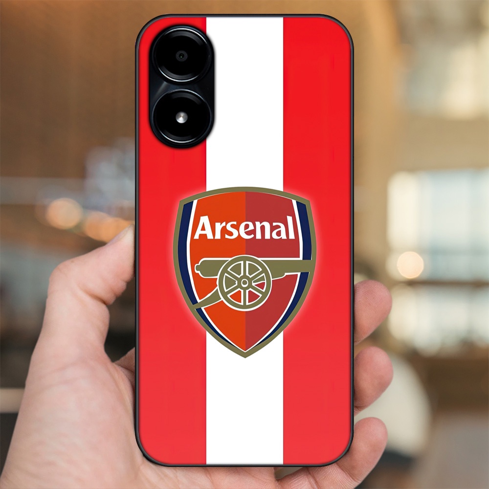 Ốp lưng Vivo Y02s viền đen in hình Arsenal FC