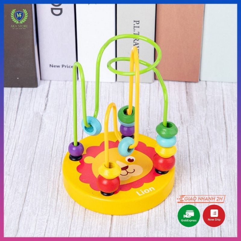 [HÀNG ĐẸP] Đồ chơi gỗ thông minh cho bé, COMBO đồ chơi gỗ montessori 4 - 6 món phát triển trí tuệ, AKA Store