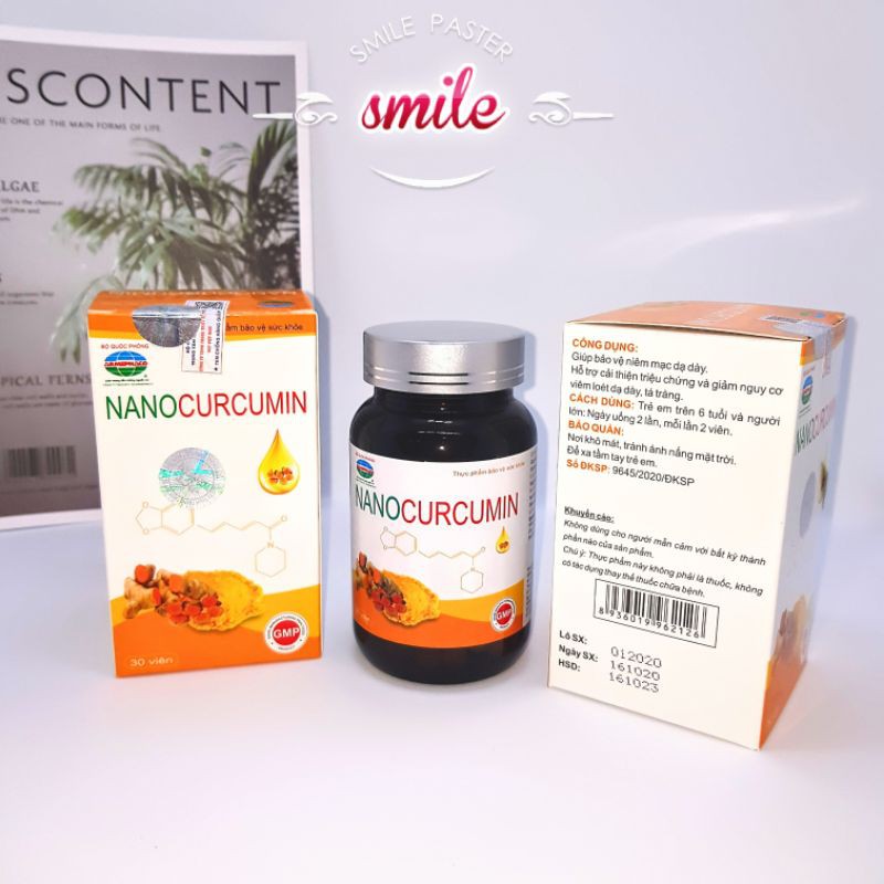 Nano Curcumin Armephaco Bộ quốc phòng giảm viêm loét dạ dày tá tràng