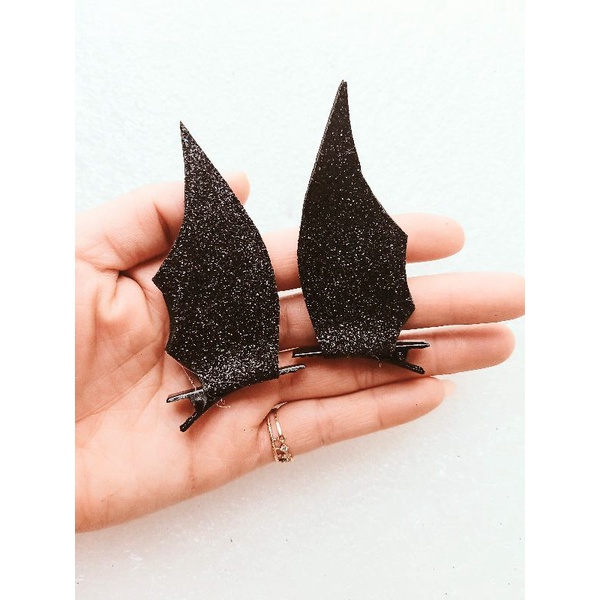 Sét 2 kẹp tóc cánh dơi trang trí halloween