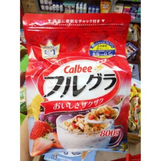 NGŨ CỐC CALBEE NHẬT BẢN_GÓI 800G đỏ