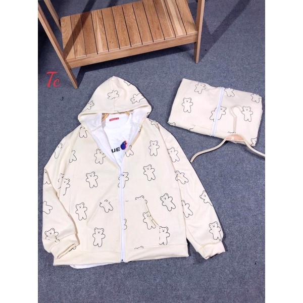 Áo khoác nỉ gấu