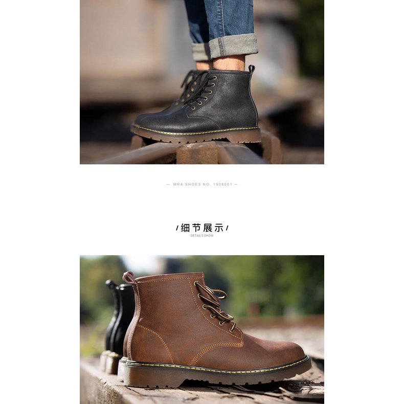 Giày bốt Maden cổ cao vừa chất liệu da phong cách Anh Quốc thời trang cho nam
 | BigBuy360 - bigbuy360.vn