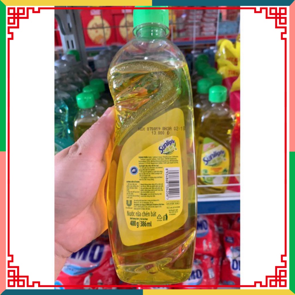 (HOT LIKE) Nước Rửa Chén/bát Sunlight Chai 400g