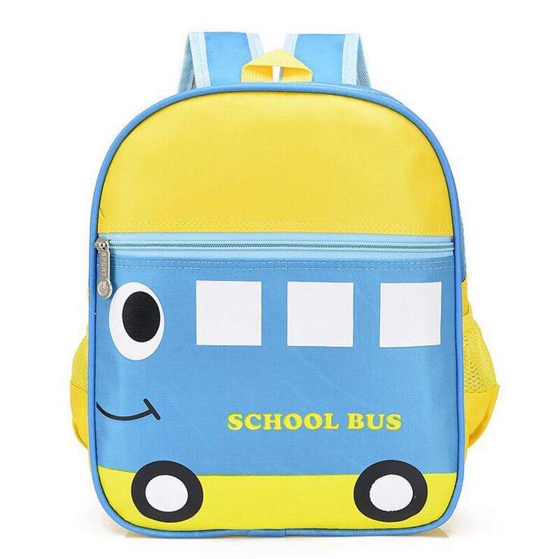 Cặp balo cho bé học mầm non và tiểu học cấp 1 hình xe bus