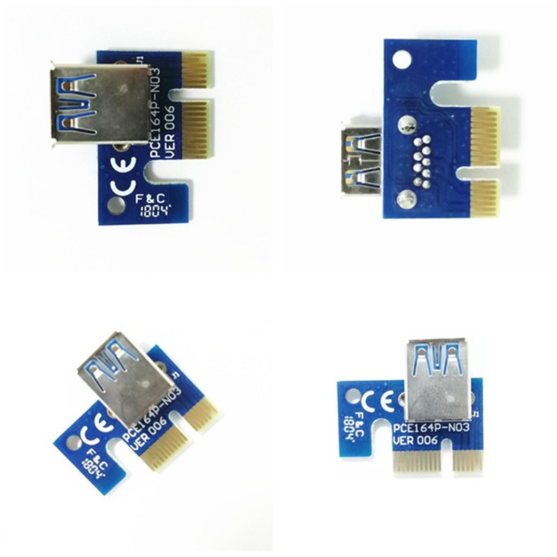 Set 10 Card Chuyển Đổi Pci 1x Pci-E X1 180 Độ Sang Usb | BigBuy360 - bigbuy360.vn