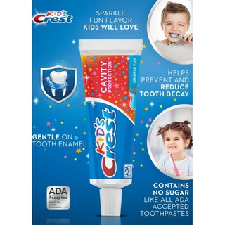 💏kem đánh răng bé từ 2 tuổi crest kid's fluoride anticavity toothpaste 130g