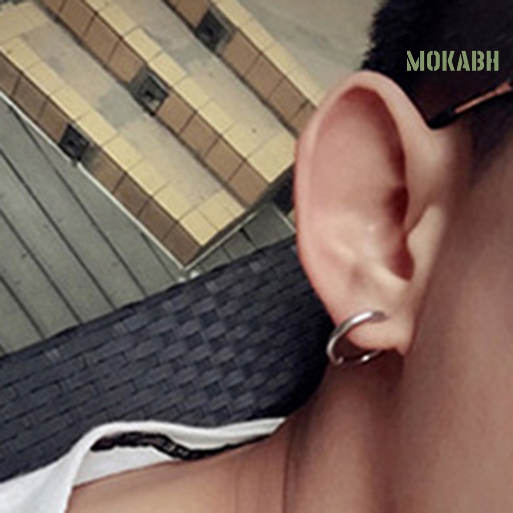 1 Khuyên Tai Tròn Unisex Thời Trang Cá Tính