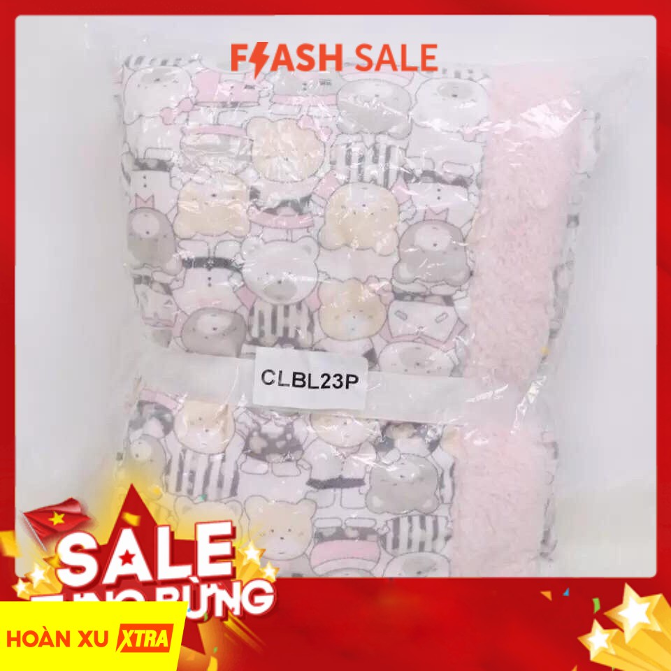 Chăn lông cừu gấu Carter Liebe ( màu hồng )