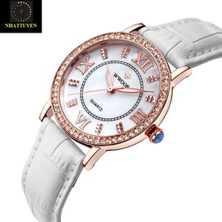 Đồng Hồ Nữ Dây Da Wwoor 8807