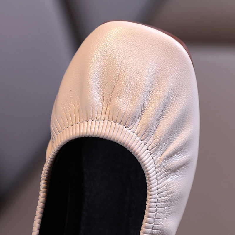 ❤Giày Búp Bê Da Đế Mềm Thời Trang Xuân Thu Hàn Quốc 2021 Cho Nữ