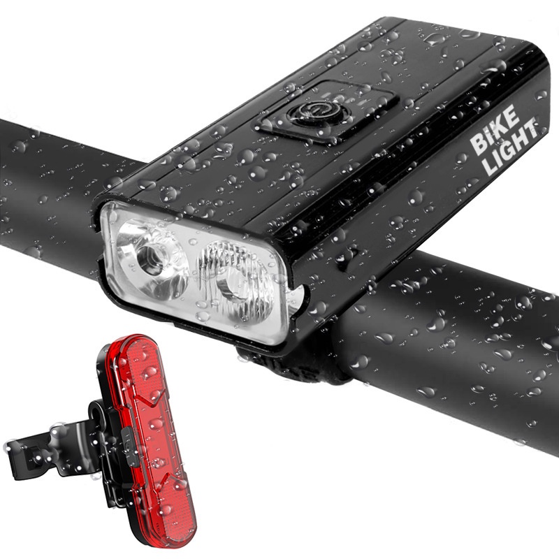 Đèn pha xe đạp đa năng cao cấp BIke light có cổng sạc điện thoại