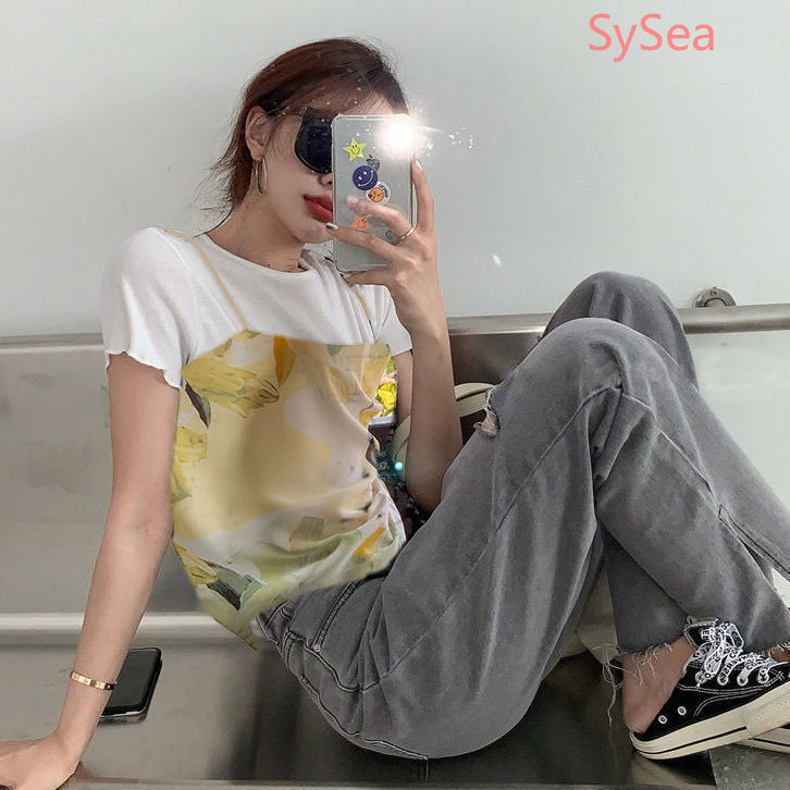 Áo Hai Dây In Hình Ảnh Thời Trang Mùa Hè Kiểu Dáng Gợi Cảm Cho Bạn Nữ