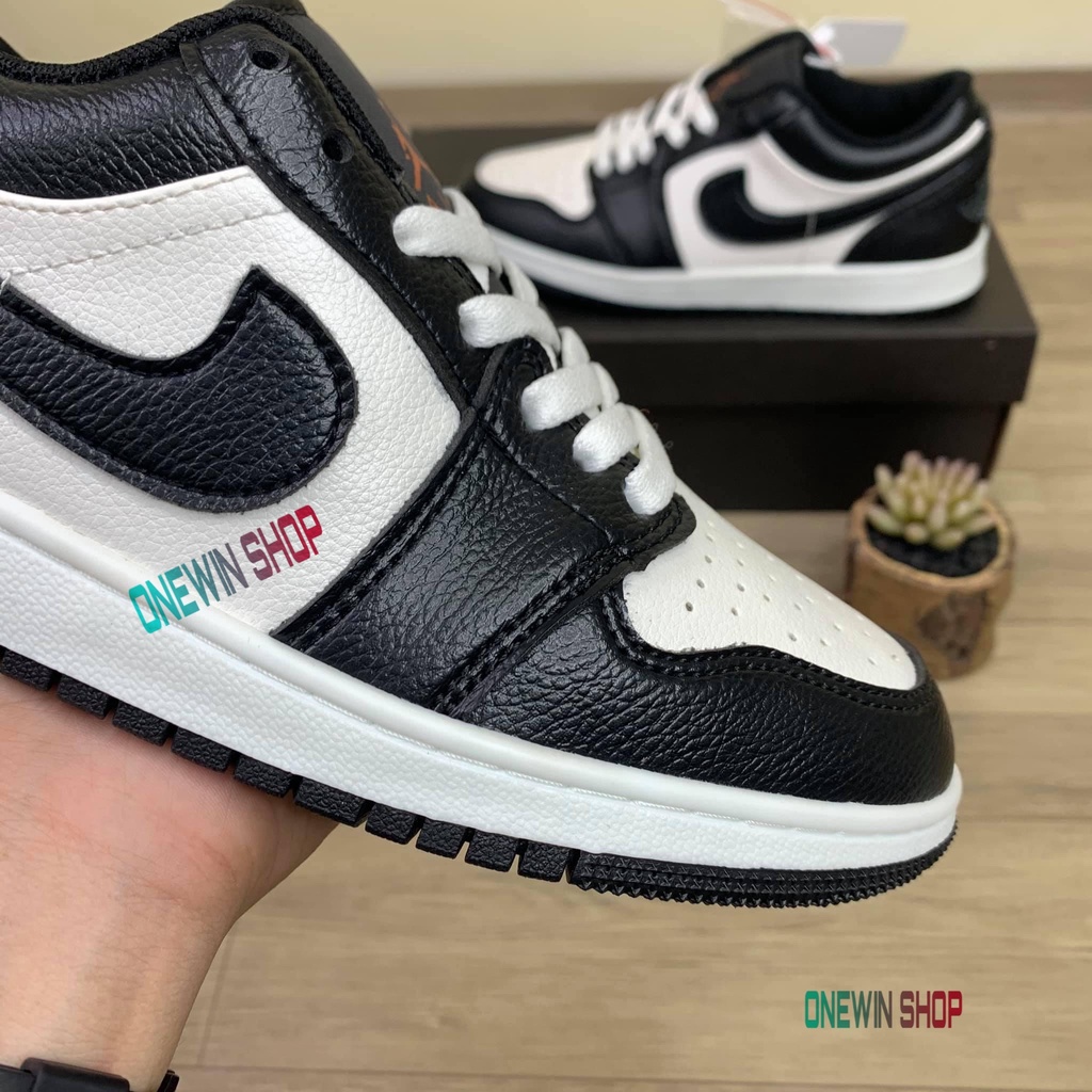Giày thể thao Jordan 1 đen trắng cổ thấp, Giày JD low panda nam nữ siêu hot dễ phối đồ - Hàng chuẩn Full Box Bill | BigBuy360 - bigbuy360.vn