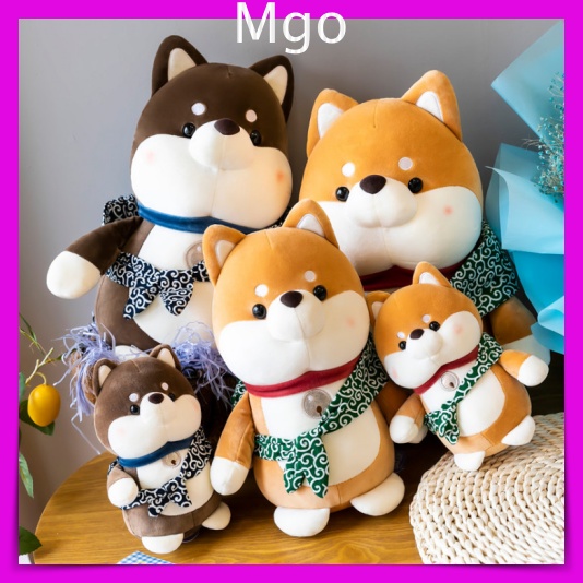 Gấu Bông Teddy Chó Shiba Phiêu Lưu, Chó Nhồi Bông Shiba Xa Nhà Siêu Đáng Yêu Size 23cm